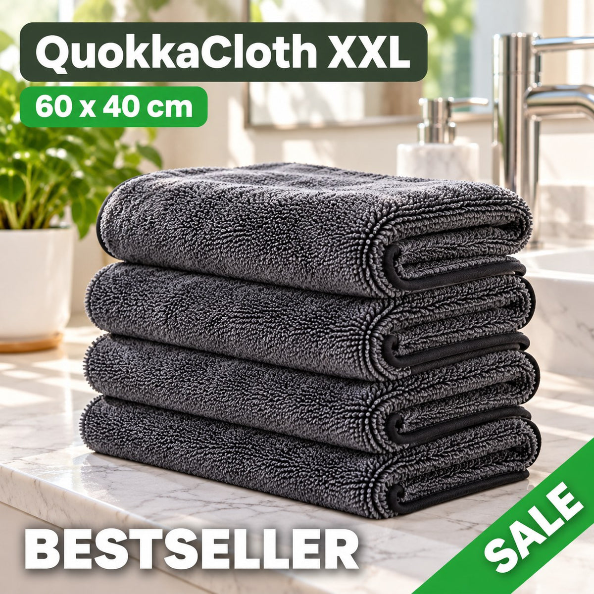 QuokkaCloth XXL 60x40cm microfibre cloths – bestseller